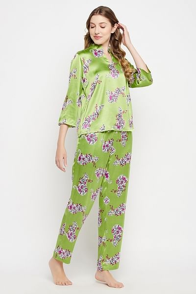 Womens discount tiger pyjamas