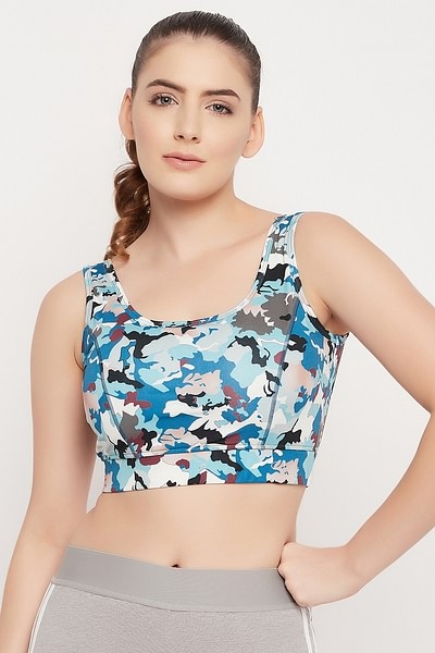 Buy Camouflage Print Sports Bra Online at Best Prices in India