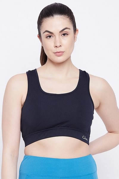 Buy Medium Impact Padded Racerback Sports Bra with Removable Cups