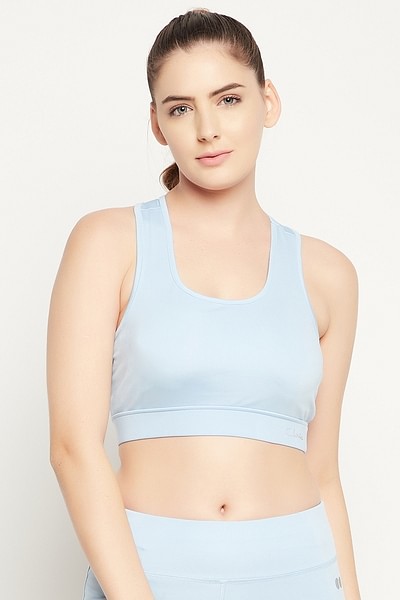 Buy Medium Impact Padded Racerback Sports Bra with Removable Cups