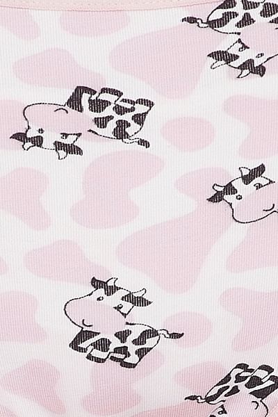 Pale Pink Cow Print Fabric Raspberry Creek Fabrics