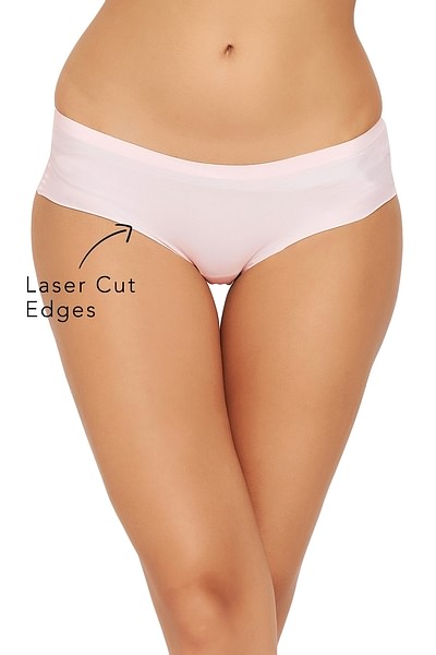 Buy Mid Waist Seamless Laser-Cut Hipster Panty in Soft Pink Online India,  Best Prices, COD - Clovia - PN2430A22