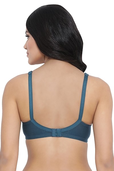 Buy Non-Padded Non-Wired Full Coverage Bra in Dark Green - Cotton Online  India, Best Prices, COD - Clovia - BR2038P17