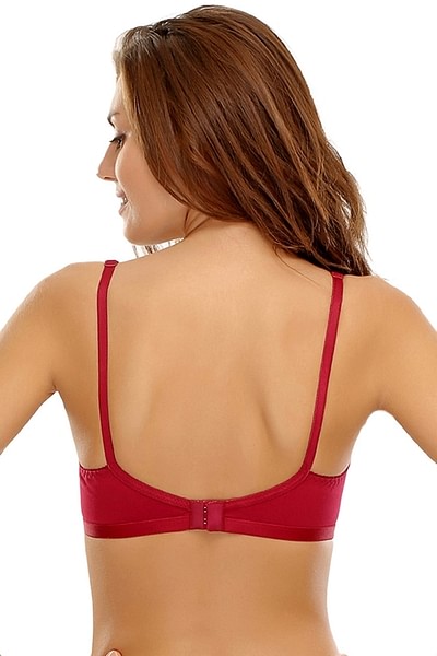 Buy online Maroon Satin Bra And Panty Set from lingerie for Women by Clovia  for ₹309 at 38% off
