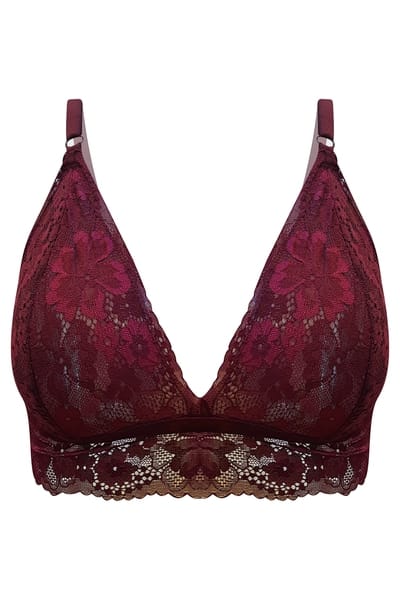 Parfait Women's Adriana Black Lace Bralette – Non-Wired Longline Bra 34I - View #8