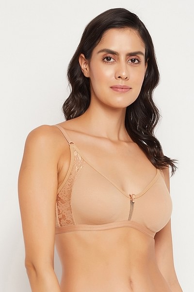 Buy Non-Padded Non-Wired Full Coverage T-shirt Bra in Nude