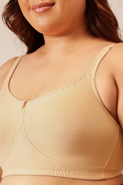cream colored bralette