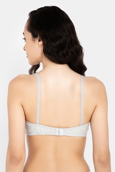 92% Cotton Light Grey Melange Seamless Wirefree Non-Padded Bra With  Concealed Shaper Panel - Light Grey Melange in Bhavnagar at best price by  Challenge\'s - Justdial