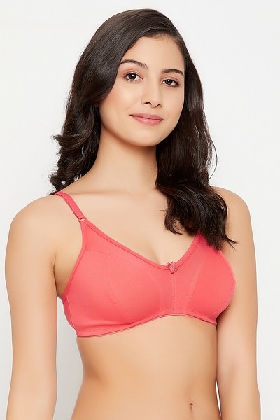 Buy Padded Non-Wired Full Cup Bra in Peach Colour - Lace Online India, Best  Prices, COD - Clovia - BR1000A34
