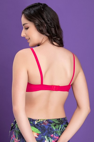 Buy Padded Non-Wired Full Cup Bra in Magenta - Lace Online India, Best  Prices, COD - Clovia - BR1000W14