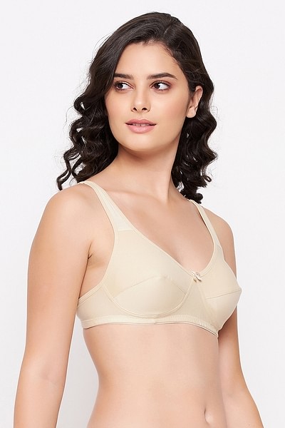 Buy Padded Non-Wired Full Cup Checkered Multiway T-shirt Bra in Nude Colour  Online India, Best Prices, COD - Clovia - BR1277E24