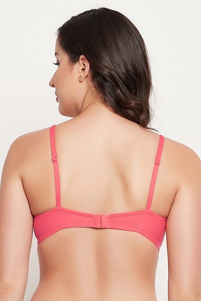 Buy Non-Padded Non-Wired Full Cup T-shirt Bra in Peach Colour - Cotton Rich  Online India, Best Prices, COD - Clovia - BR1148B34
