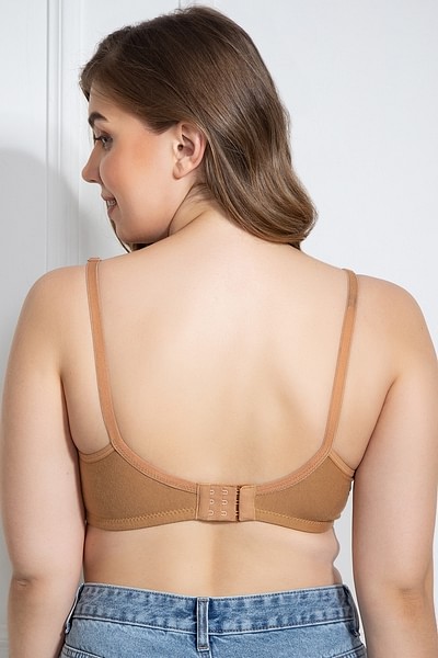 Clovia - Mama bras for new moms👩🏻‍🍼 Product featured: Cotton & Lace  Non-Padded Non-Wired Full Cup Feeding Bra in Beige - BR1672P24 Explore more  styles at www.clovia.com