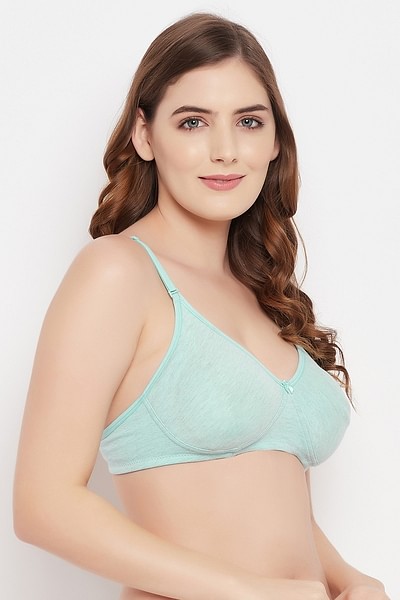 Buy Non-Padded Non-Wired Full Cup Multiway T-shirt Bra in Sky Blue