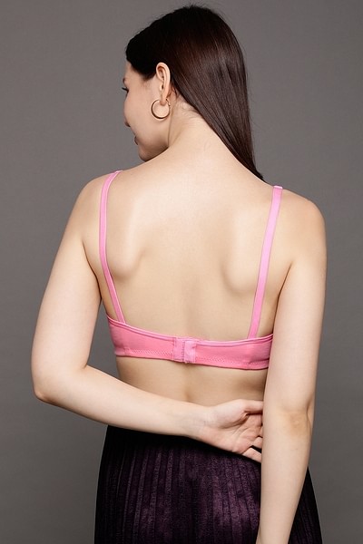 Buy Non-Padded Non-Wired T-shirt Bra in Hot Pink - Cotton Online India,  Best Prices, COD - Clovia - BR5001R14