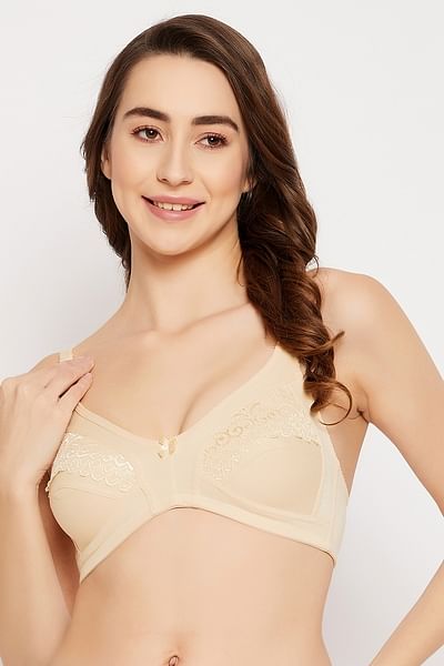 Buy Lovable Women's Cotton Non Padded Non-Wired Plunge Bra