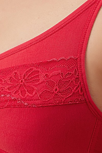Buy Non-Padded Non-Wired Full Cup Bra in Hot Pink - Cotton & Lace Online  India, Best Prices, COD - Clovia - BR2341Q14