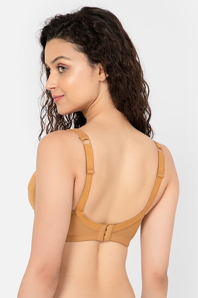 Buy Non-Padded Non-Wired Full Figure Bra in Nude Colour - Cotton