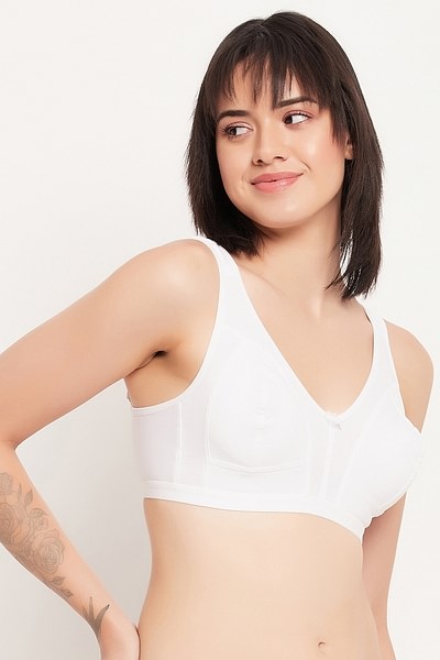 Naidu Hall Double Layered Non Wired Full Coverage Bra - Black