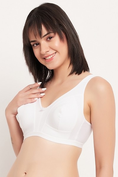 White, 38A) Susa 8108-3 Women's Capri White Non-Padded Non-Wired Support  Coverage Moulded Full Cup Bra on OnBuy