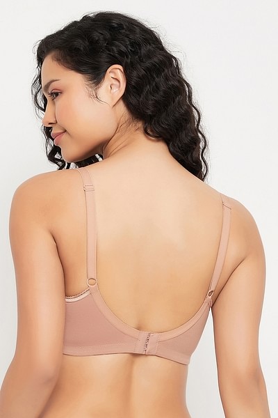 Buy Non-Padded Non-Wired Full Figure Feeding Bra in Nude Colour
