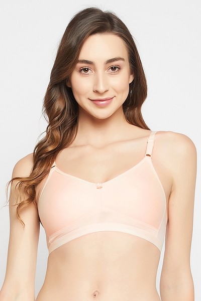 Buy Non-Padded Non-Wired Full Figure T-shirt Bra in Cream Colour