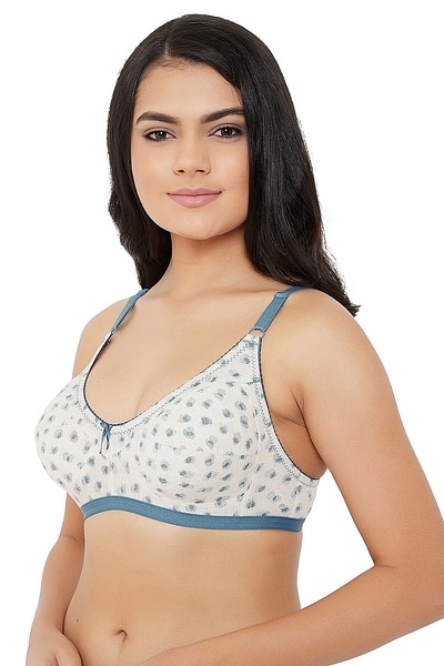 Buy Non-Padded Non-Wired Full Coverage Bra In White Online India, Best  Prices, COD - Clovia - BR0185Q18
