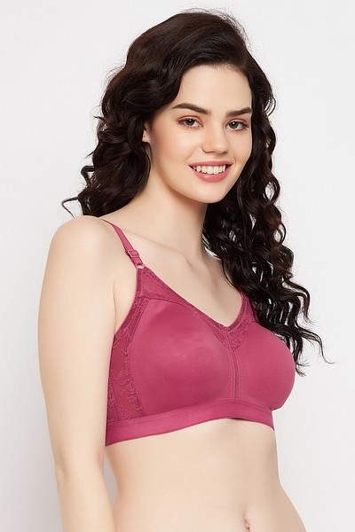 Buy Non-Padded Wirefree Full Coverage Strapless Tube Bra With Detachable  Transparent Straps in Pink - Cotton Online India, Best Prices, COD - Clovia  - BR0685P22