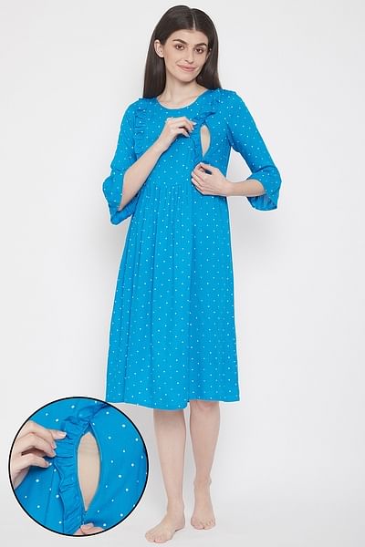 Shop All-Over Print Maternity Night Dress Online | Max Kuwait