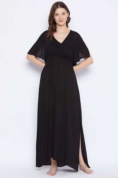 Plus Size Sexy Babydoll Honeymoon Black Night Dress for Women K11K –  Klamotten
