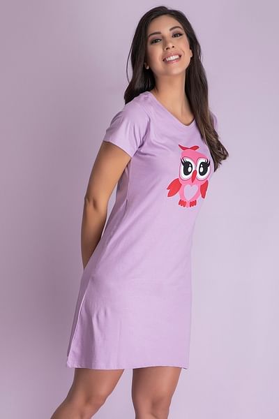 Buy Clovia Pink Night Gown Online at Low Prices in India - Paytmmall.com
