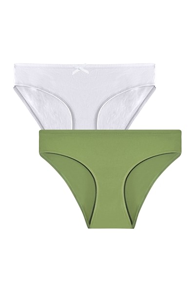 Clovia Pack of 2 Low Waist Bikini Panties- Cotton 