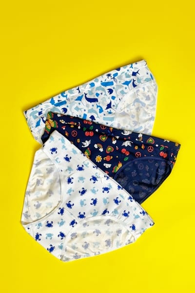 Clovia Pack of 3 Low Waist Printed Bikini Panties - Cotton