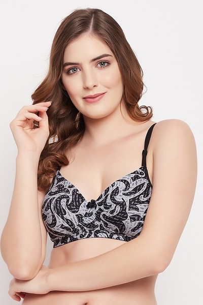 Buy Pack of 3 Padded Printed T-shirt Bras - Assorted Online India, Best  Prices, COD - Clovia - BR0009P10