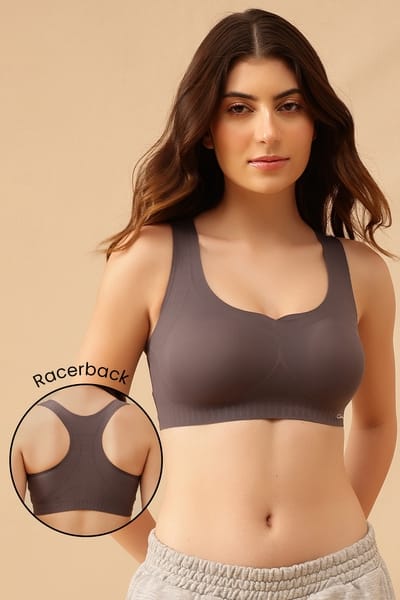 Chelvet Brown Seamless Padded Slip-on Bra main image 0