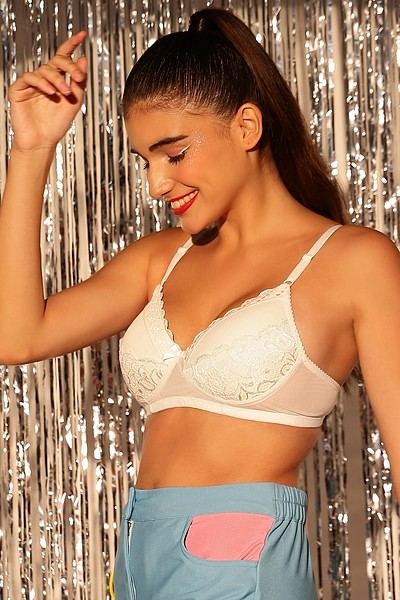 Lace Balconette See Through Underwire Multiway Bralette White