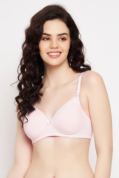 Buy Padded Non-Wired Demi Cup Multiway Bra in Soft Pink Online India, Best  Prices, COD - Clovia - BR1592K22