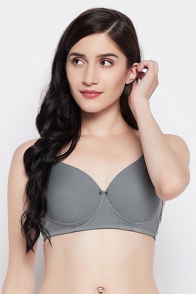 Buy Clovia Padded Non-Wired Demi Cup Multiway T-shirt Bra in Nude