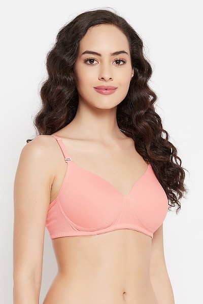 Buy Padded Non-Wired Demi Cup Multiway T-Shirt Bra in Grey - Cotton Online  India, Best Prices, COD - Clovia - BR1581P05
