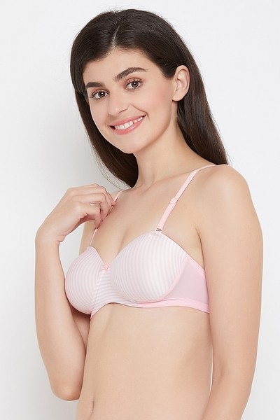 Buy Padded Non-Wired Demi Cup Multiway Balconette Bra in Brown Online  India, Best Prices, COD - Clovia - BR2081U06