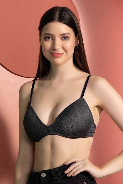 Buy Clovia Women's Non Padded Demi Cup T-Shirt Bra with Lace in
