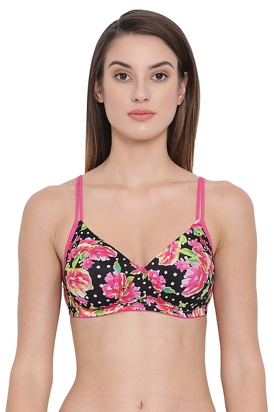 Pink Polka Full Coverage T-Shirt Bra