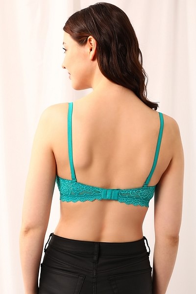 Buy Padded Non-Wired Full Cup Multiway Bra in Teal Blue - Lace Online  India, Best Prices, COD - Clovia - BR1000Y36