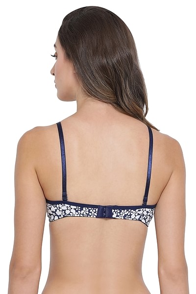 Buy Padded Non-Wired Full Cup Floral Print Multiway T-shirt Bra in Blue  Online India, Best Prices, COD - Clovia - BR0738L08