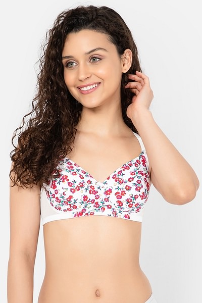 Buy Printed Padded Non-Wired Multiway T-shirt Bra Online India