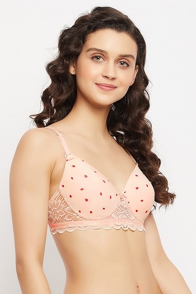 Buy Padded Non-Wired Full Cup Multiway Teenager Bra in Baby Pink