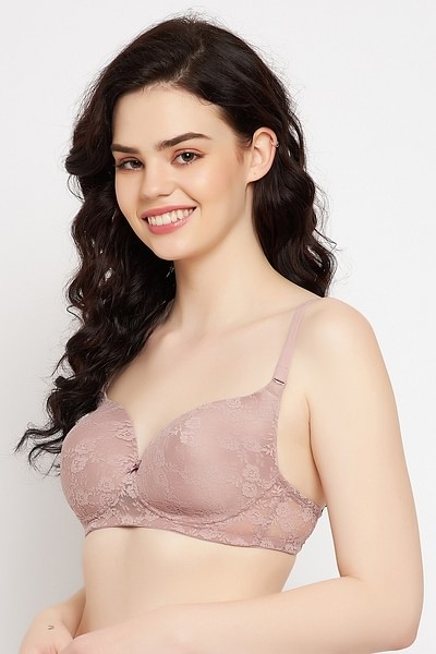 Buy Padded Non-Wired Full Cup Multiway Bra in Lilac - Lace Online India,  Best Prices, COD - Clovia - BR1000J12