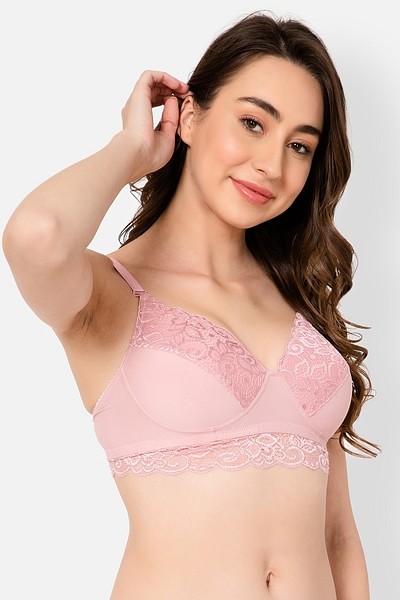 Buy Padded Non-Wired Full Cup Multiway Bralette in Baby Pink - Lace Online  India, Best Prices, COD - Clovia - BR2400P22