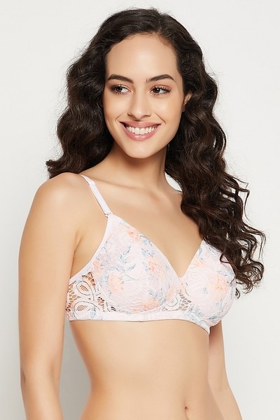 Buy Padded Non-Wired Full Cup Floral Print Multiway Bridal Bra in