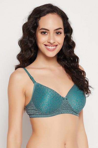 Padded Non-Wired Full Cup Multiway Bra In Navy - Lace in Rampur at